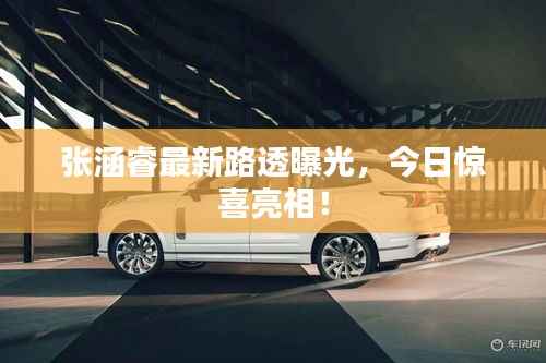 张涵睿最新路透曝光,今日惊喜亮相!